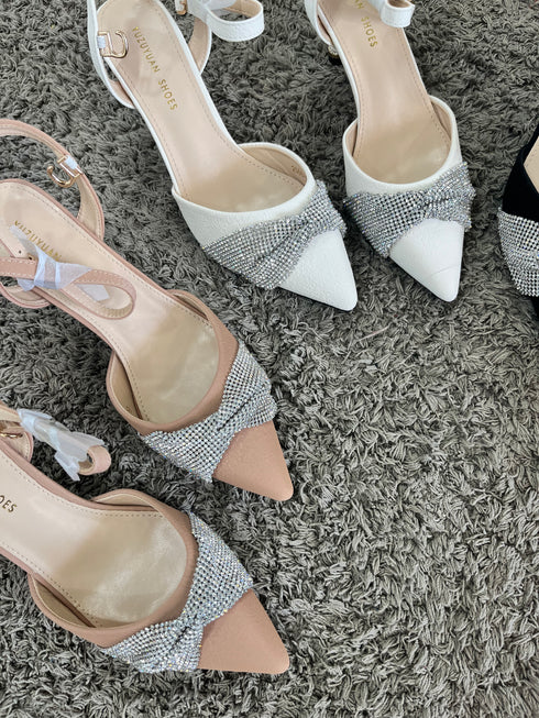 Luxury Style Rhinestone Pointed Toe Stiletto